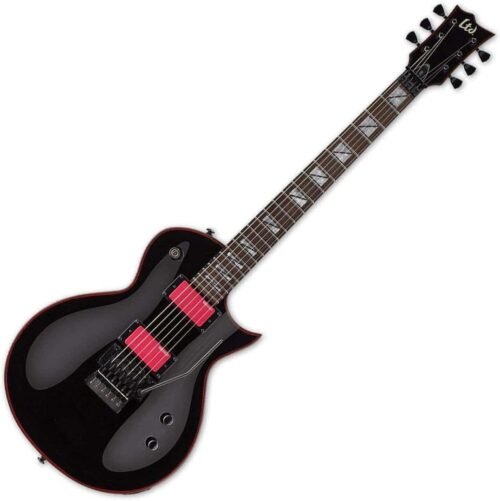 ESP Artist Series LGH200BLK Solid-Body Electric Guitar, Black
