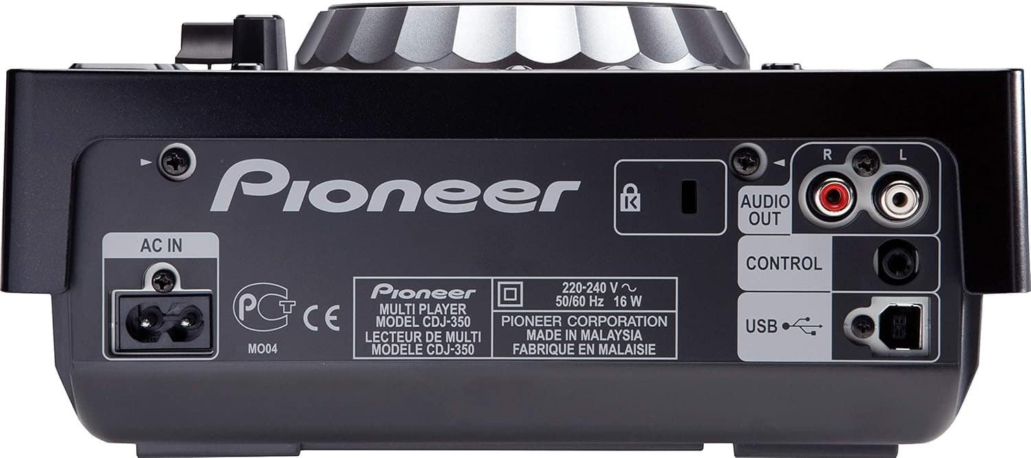 Pioneer CDJ-350 Compact DJ Multi Player With Disc Drive - Black
