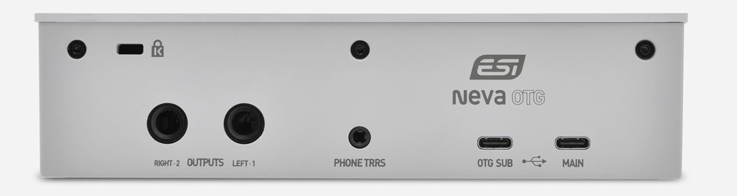 68d3ac74d8f3bfceb978053da568ad03c57b76ba1d1bff8a55844.jpg ESI Neva OTG Professional Audio Interface 24-bit/192kHz Dual USB-C