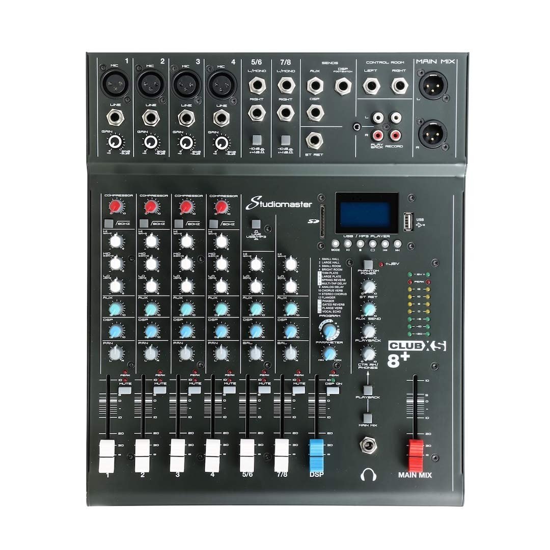 Studiomaster CLUB XS8 Plus 8 Channel Analog Mixer