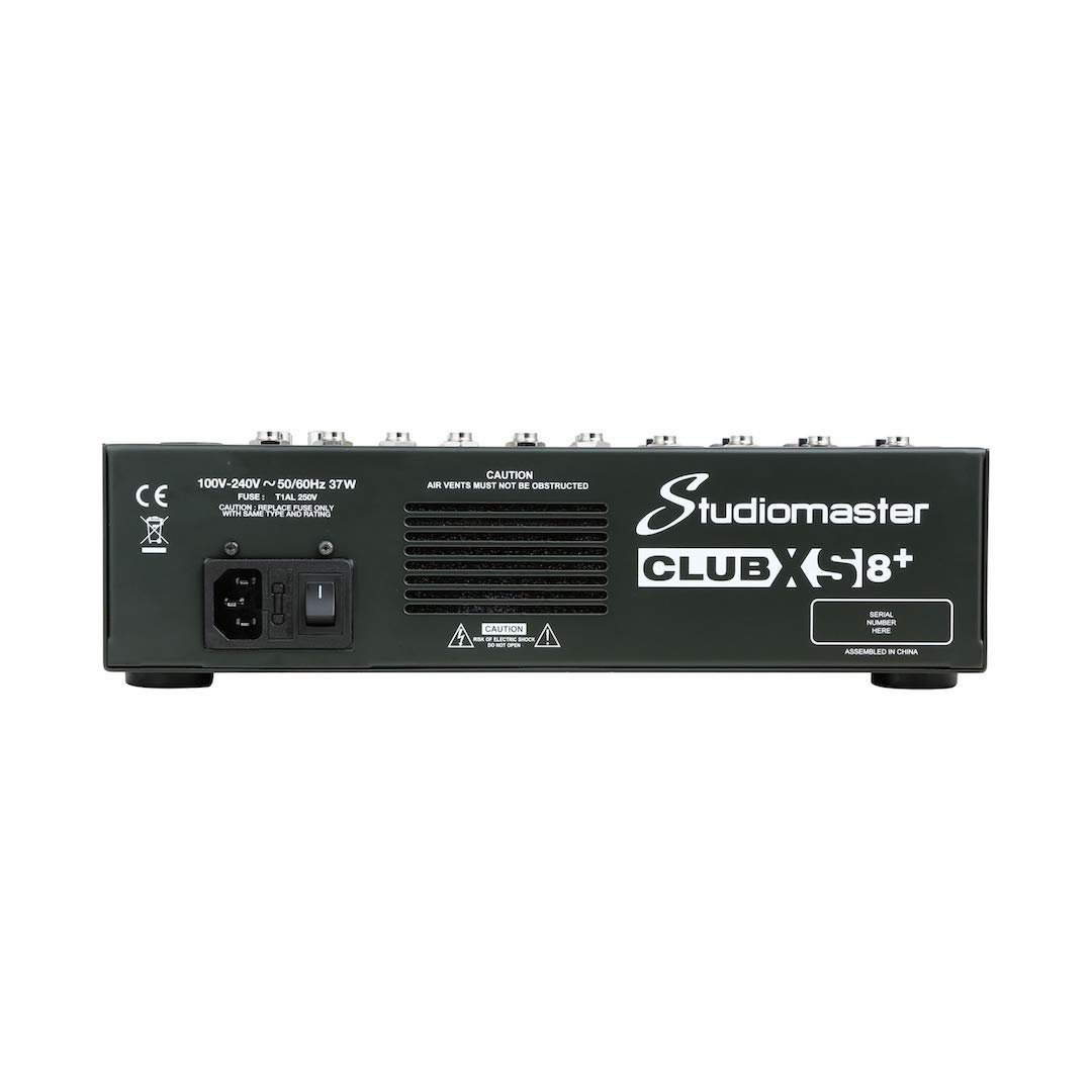 6904b93228e3292bec8946db3bc5748da9dbb460ce4110c0e07d7.jpg Studiomaster CLUB XS8 Plus 8 Channel Analog Mixer