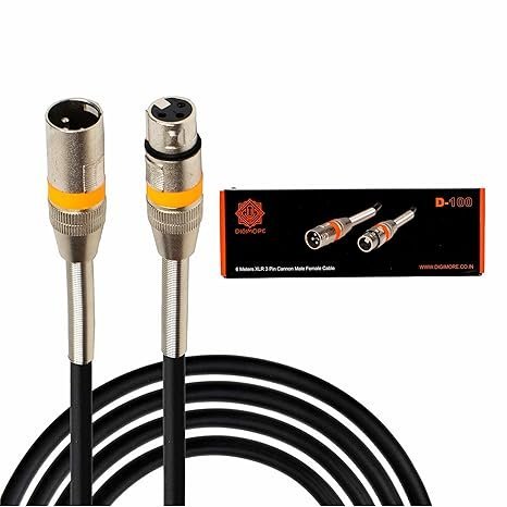 DIGIMORE D-100 20ft XLR Male to Female Cable