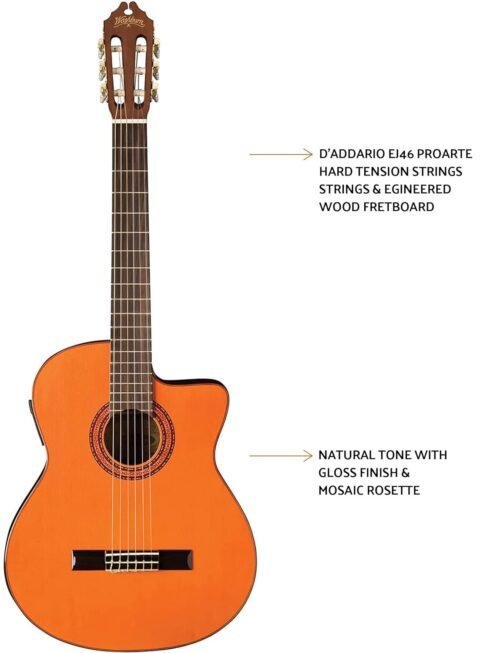 717Xz2-EiiL._SL1500_.jpg Washburn C5CE Classical Electro-Acoustic Guitar - Natural