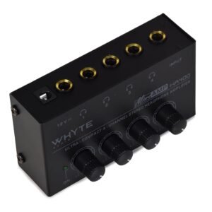 Whyte Audio HA400 Headphone Amplifier, 4 Channel Metal Stereo Audio Amplifier Whyte Audio HA400 Headphone Amplifier, 4 Channel Metal Stereo Audio Amplifier