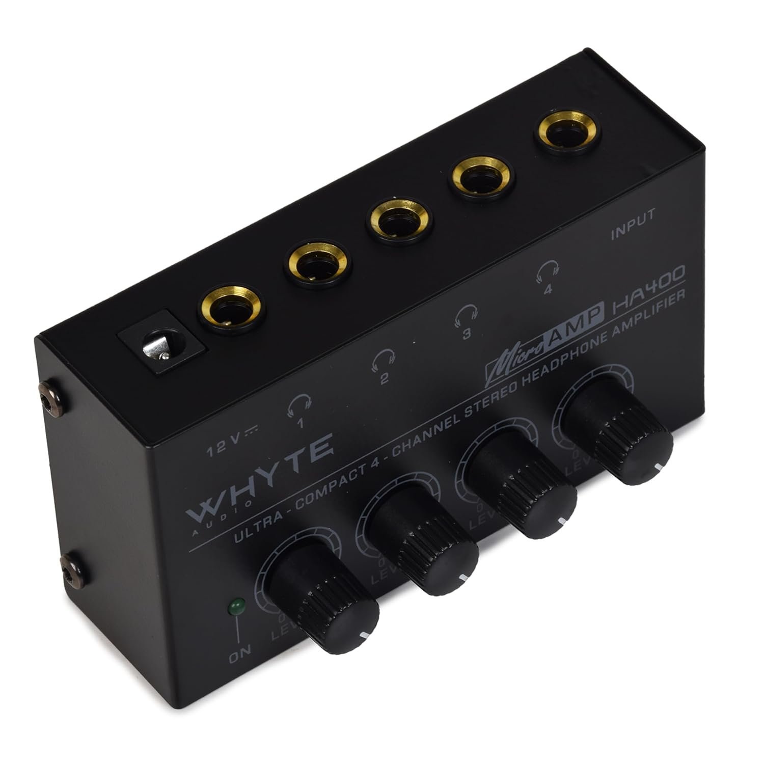 71952NLAdML._SL1500_.jpg Whyte Audio HA400 Headphone Amplifier, 4 Channel Metal Stereo Audio Amplifier