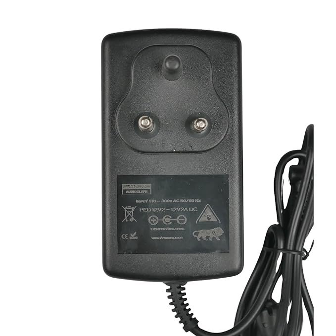 71AKC0L63-L._SX679_.jpg Arowana KYB12V2 Studio Grade Center Positive 12V 2A Power Supply for Keyboards, Synths, Preamps & other Audio Gear