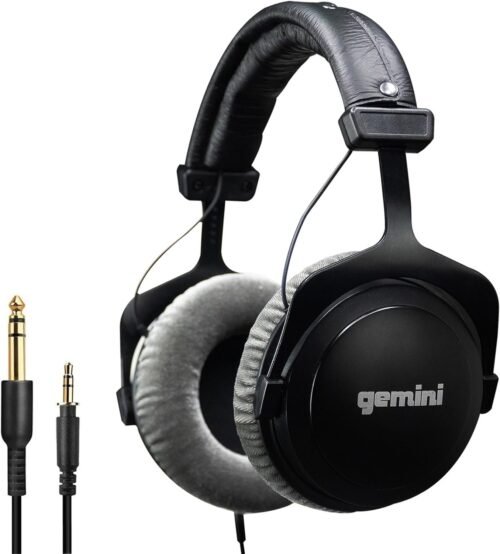 71BIPZk4leL._AC_SL1500_.jpg Gemini Sound DJ Equipment Mixing Headset System DJX-1000 Ultimate Over Ear Closed Back Studio Monitor Isolation Recording