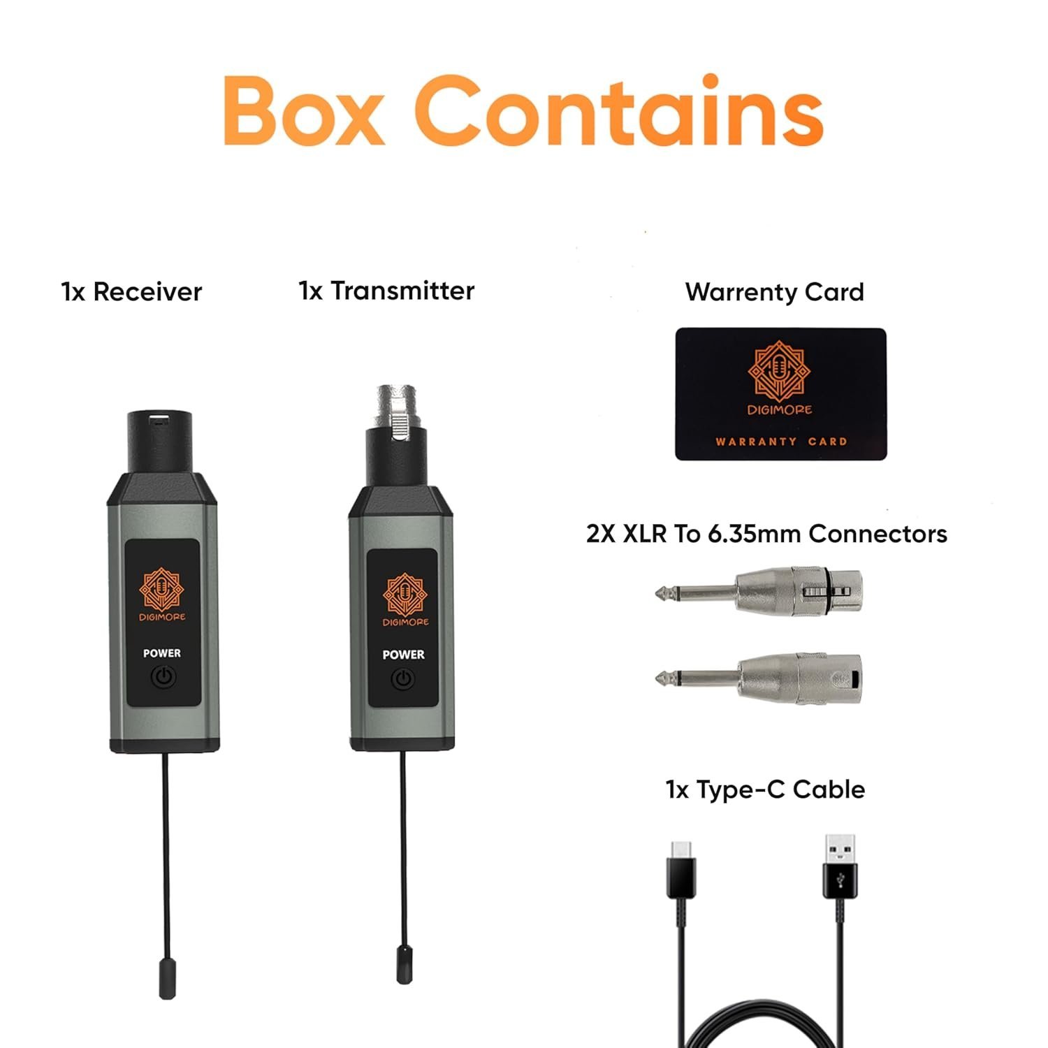 Digimore D 740 2.4GHz Wireless XLR Transmitter & amp Receiver