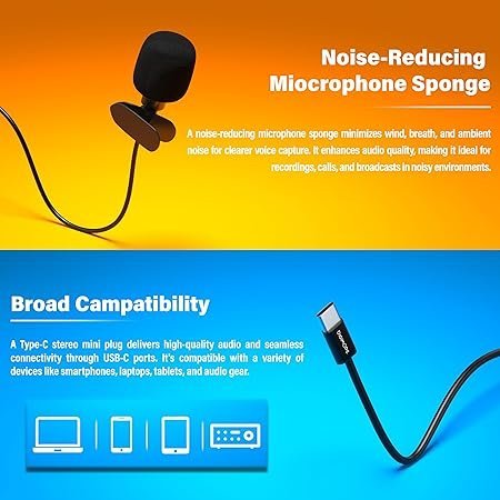 DIGIMORE D-470 Type-C Lavalier Clip Mic