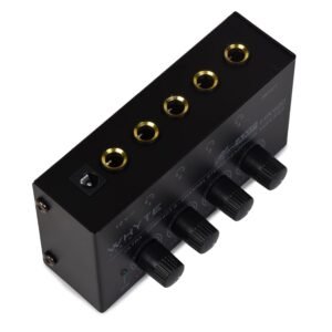 Whyte Audio HA400 Headphone Amplifier, 4 Channel Metal Stereo Audio Amplifier Whyte Audio HA400 Headphone Amplifier, 4 Channel Metal Stereo Audio Amplifier
