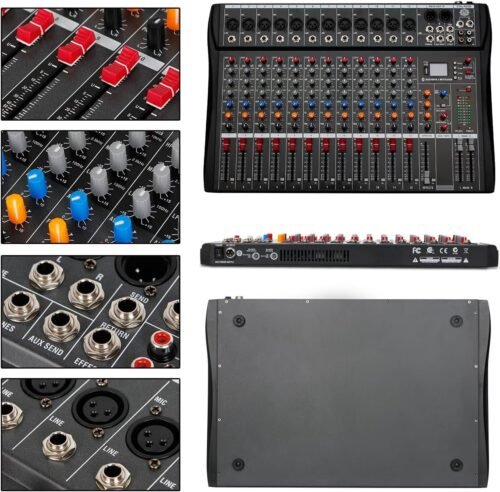 Digimore D 285 Professional 12 Channel Audio Mixer with USB & BT Digimore D 285 Professional 12 Channel Audio Mixer with USB & BT