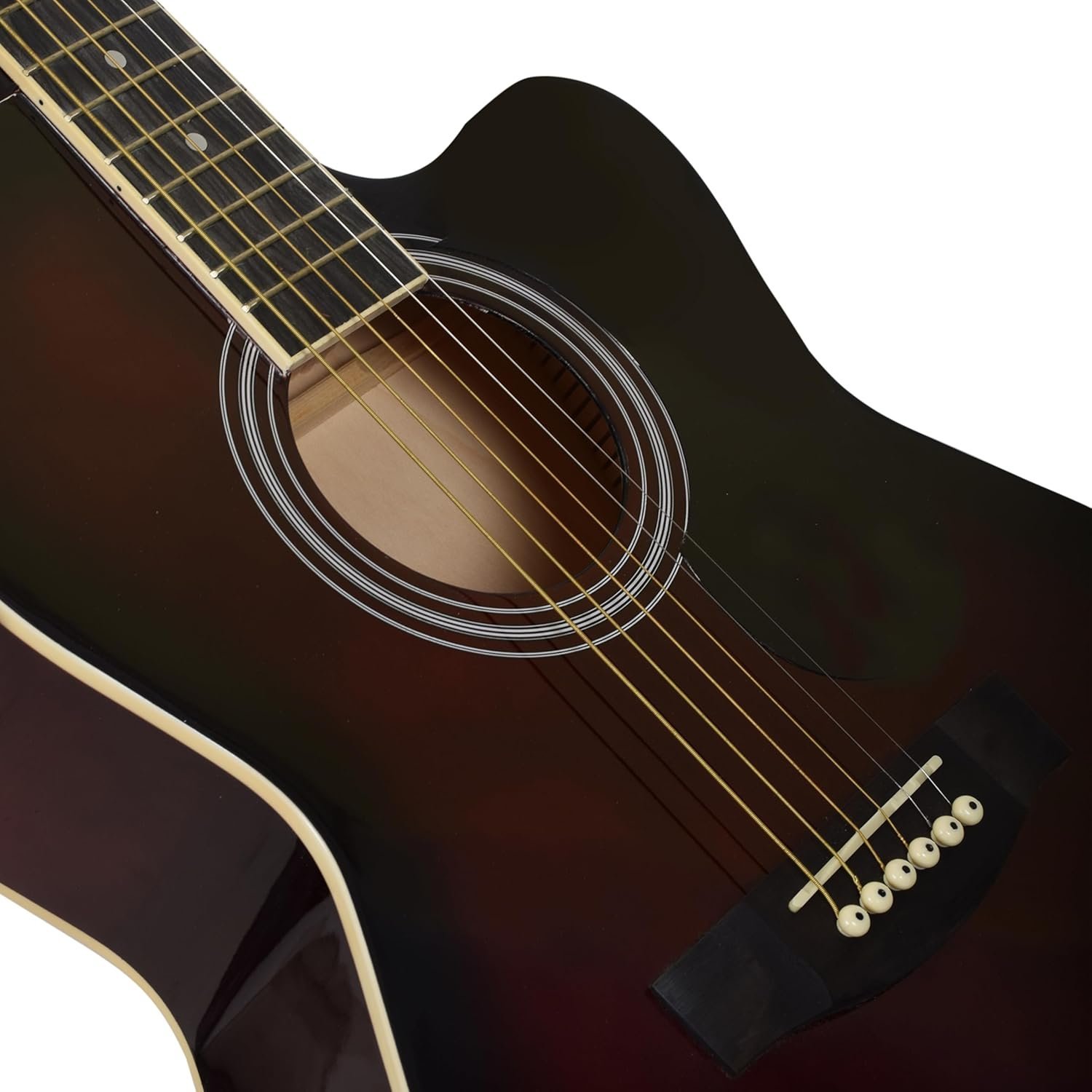 Whyte Audio Fiero Series Acoustic Guitar (Dark Wood)