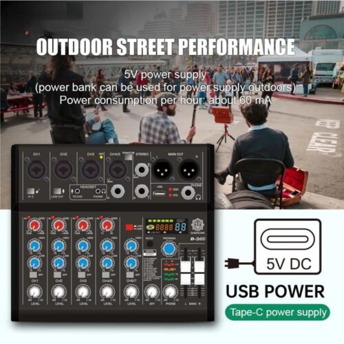 Digimore D 240 7 Channel DJ & amp Audio Mixer with USB & amp DSP