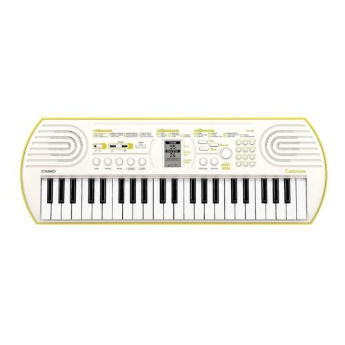 Casio SA-80 Casiotone 44-Keys Mini Keyboard With Adaptor - White