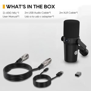 DIGIMORE D 490 Dynamic USB/XLR Podcast Microphone Kit DIGIMORE D 490 Dynamic USB/XLR Podcast Microphone Kit