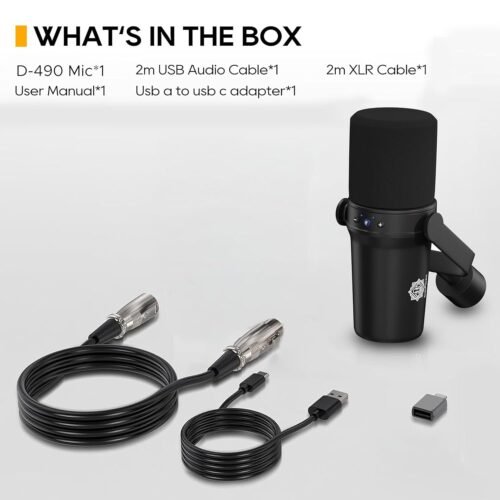DIGIMORE D 490 Dynamic USB/XLR Podcast Microphone Kit DIGIMORE D 490 Dynamic USB/XLR Podcast Microphone Kit