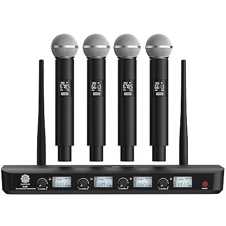Digimore D-385 4-Channel UHF Wireless Microphone System