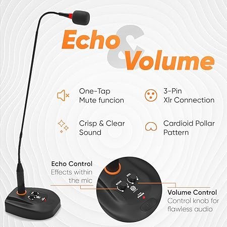 71opHsEr7SL._SY450_.jpg Digimore D 660 Desktop Podium Gooseneck Condenser Microphone