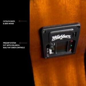 Washburn C5CE Classical Electro-Acoustic Guitar - Natural
