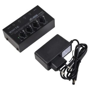 Whyte Audio HA400 Headphone Amplifier, 4 Channel Metal Stereo Audio Amplifier Whyte Audio HA400 Headphone Amplifier, 4 Channel Metal Stereo Audio Amplifier