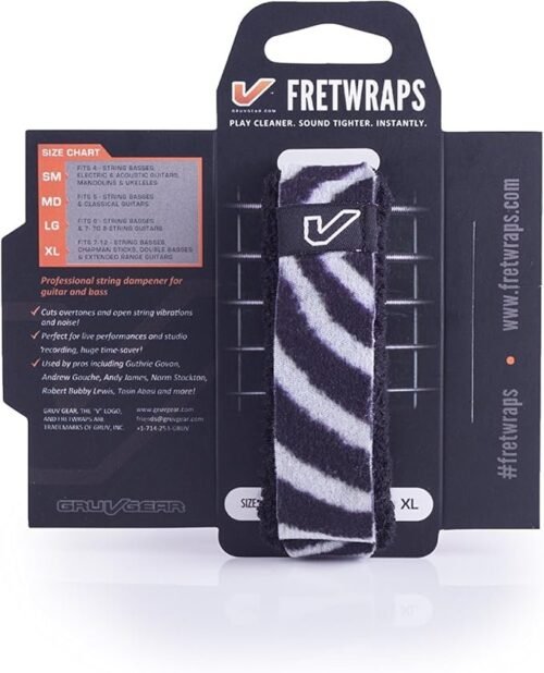 Gruv Gear FretWraps Wild "Zebra" String Muters 1-Pack (Medium)