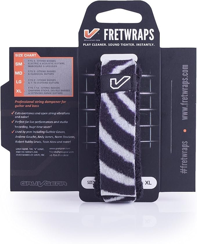 Gruv Gear FretWraps Wild "Zebra" String Muters 1-Pack (Medium)