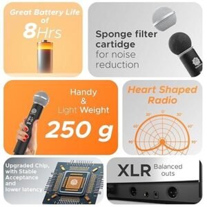 Digimore D 385 4 Channel UHF Wireless Microphone System