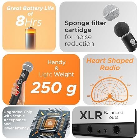 Digimore D 385 4 Channel UHF Wireless Microphone System