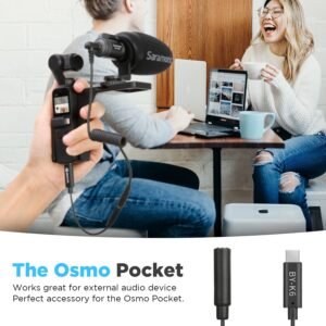 Boya Mic BOYA BY-K6 3.5mm TRS Female to Type-C Male Audio Adapter for DJI OSMO POCKET