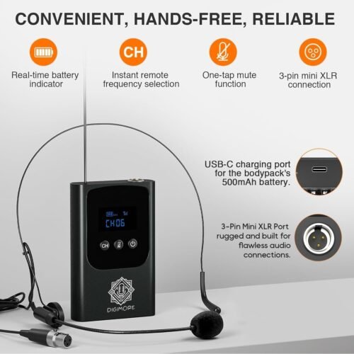 Digimore D 345S UHF Wireless Headset Microphone