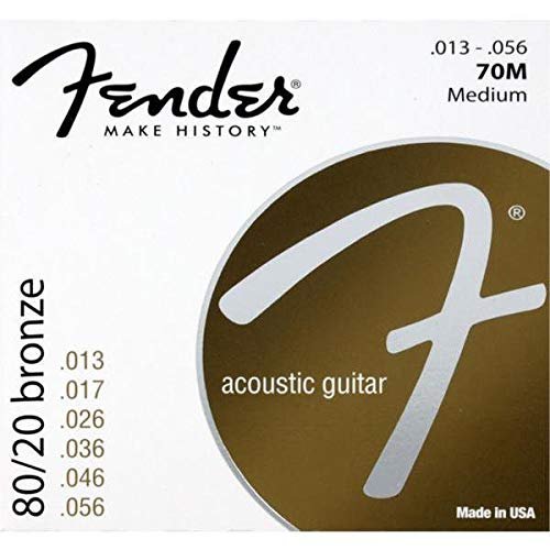 Fender Acoustic Guitar String 80/20 Bronze .013-.056 70M 730070408