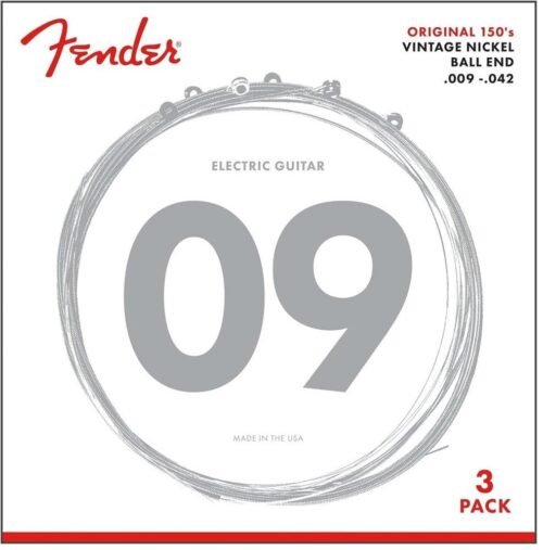730150309.jpg Fender Electric Guitar String Original Pure Nickel 150 .009-.042 150L -3 pack 730150309