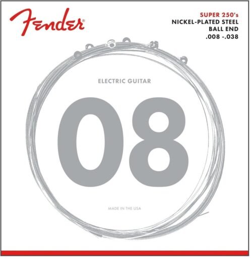Fender Electric Guitar String Super 250 Nickel Plated .008-.038 250XS 730250402