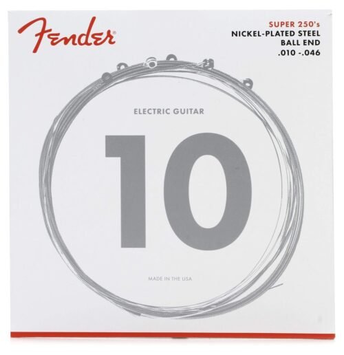 Fender Electric Guitar String Super 250 Nickel Plated .010-.046 250R 730250406
