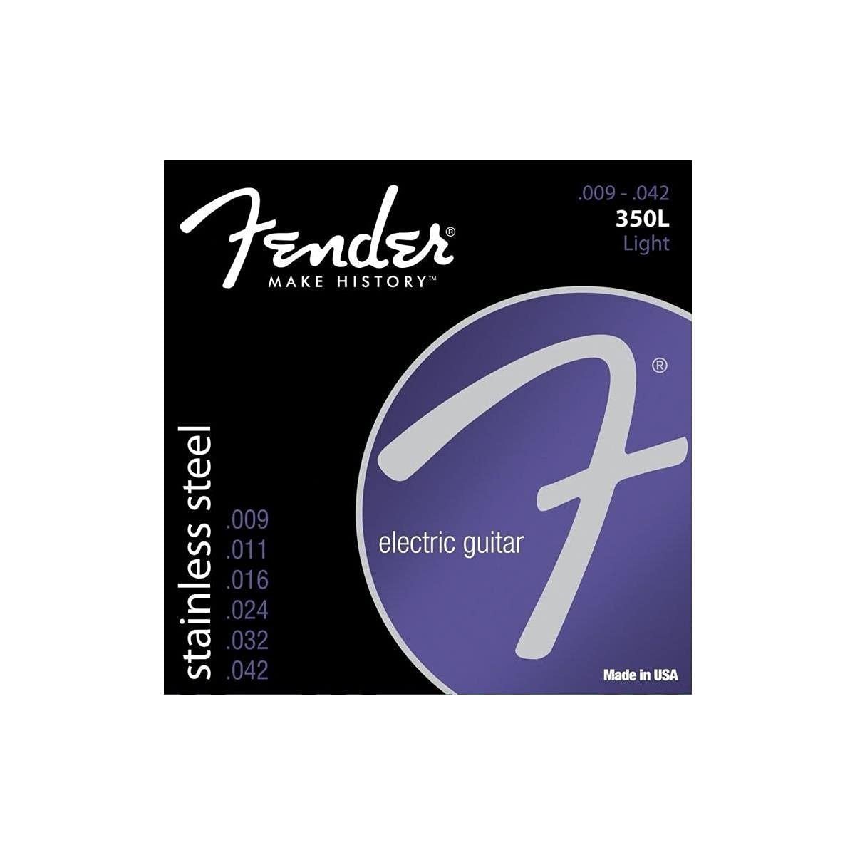Fender Electric Guitar String Stainless Steel 350'S .009-.042 350L 730350403