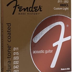 Fender Acoustic Guitar String 80/20 Dura-Tone Bronze Coated .011-.052 880CL 730880003 Fender Acoustic Guitar String 80/20 Dura-Tone Bronze Coated .011-.052 880CL 730880003