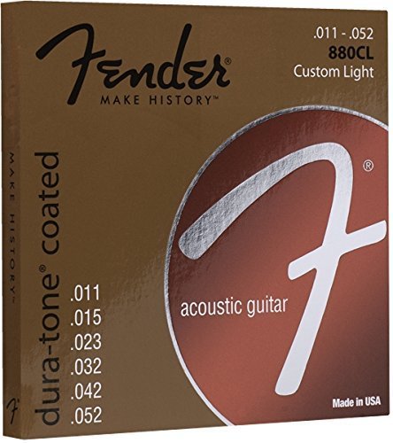 Fender Acoustic Guitar String 80/20 Dura-Tone Bronze Coated .011-.052 880CL 730880003