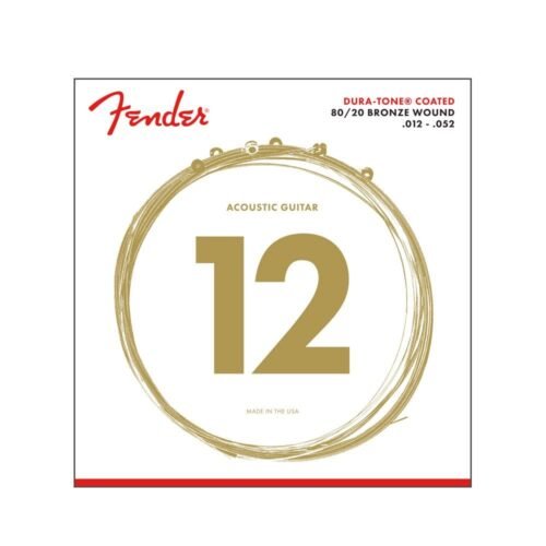 Fender Acoustic Guitar String 80/20 Dura-Tone Bronze Coated .012-.052 880L 730880303