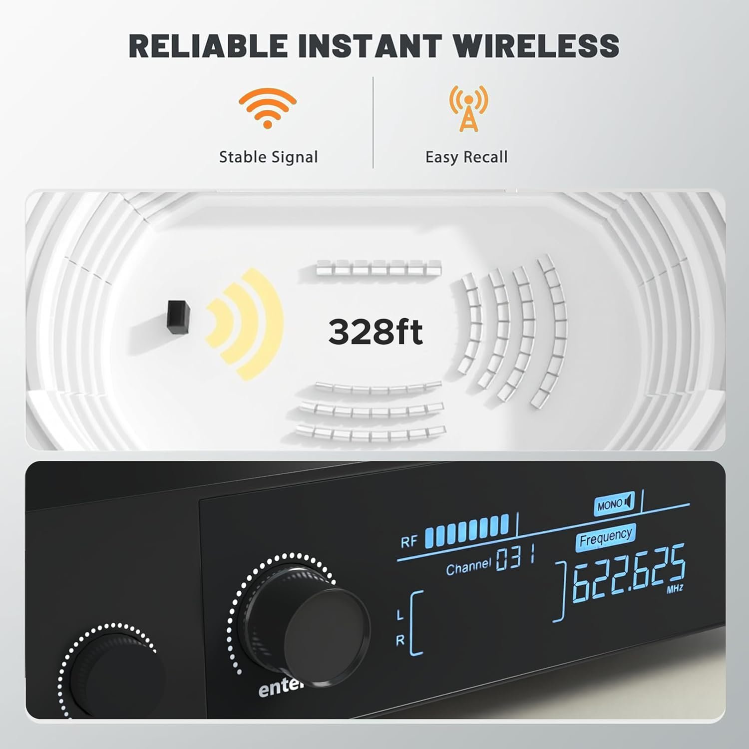 Digimore D-850 UHF Wireless In-Ear Monitor System