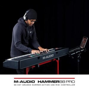 M-Audio Hammer 88 Pro 88 Key USB MIDI Keyboard Controller M-Audio Hammer 88 Pro 88 Key USB MIDI Keyboard Controller