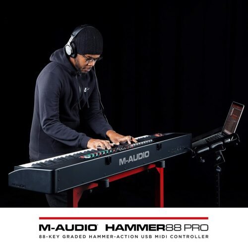 M-Audio Hammer 88 Pro 88 Key USB MIDI Keyboard Controller M-Audio Hammer 88 Pro 88 Key USB MIDI Keyboard Controller