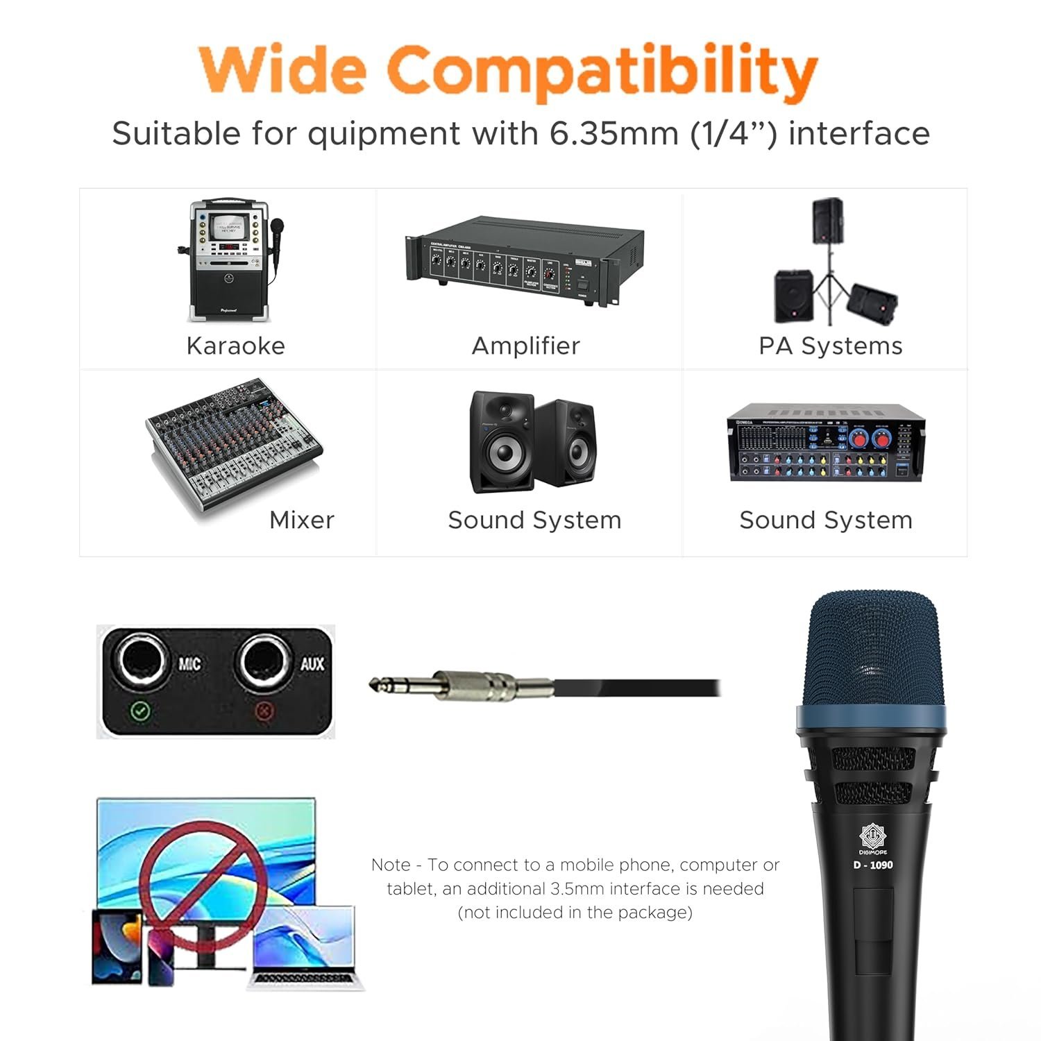 81FGWq0kOhL._SL1500_.jpg Digimore D 1090 Super Cardioid Dynamic Microphone