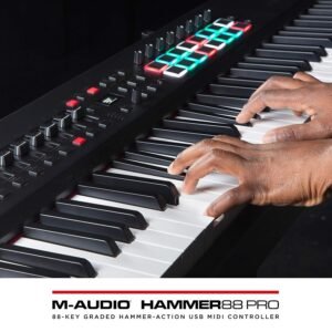 M-Audio Hammer 88 Pro 88 Key USB MIDI Keyboard Controller M-Audio Hammer 88 Pro 88 Key USB MIDI Keyboard Controller
