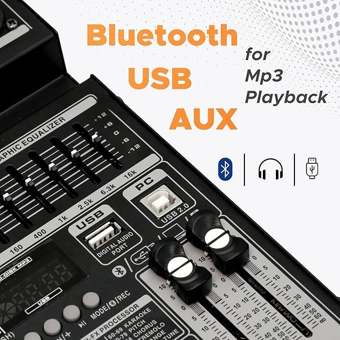 Digimore D-256 8-Channel Mixer with Interface & DSP Effects