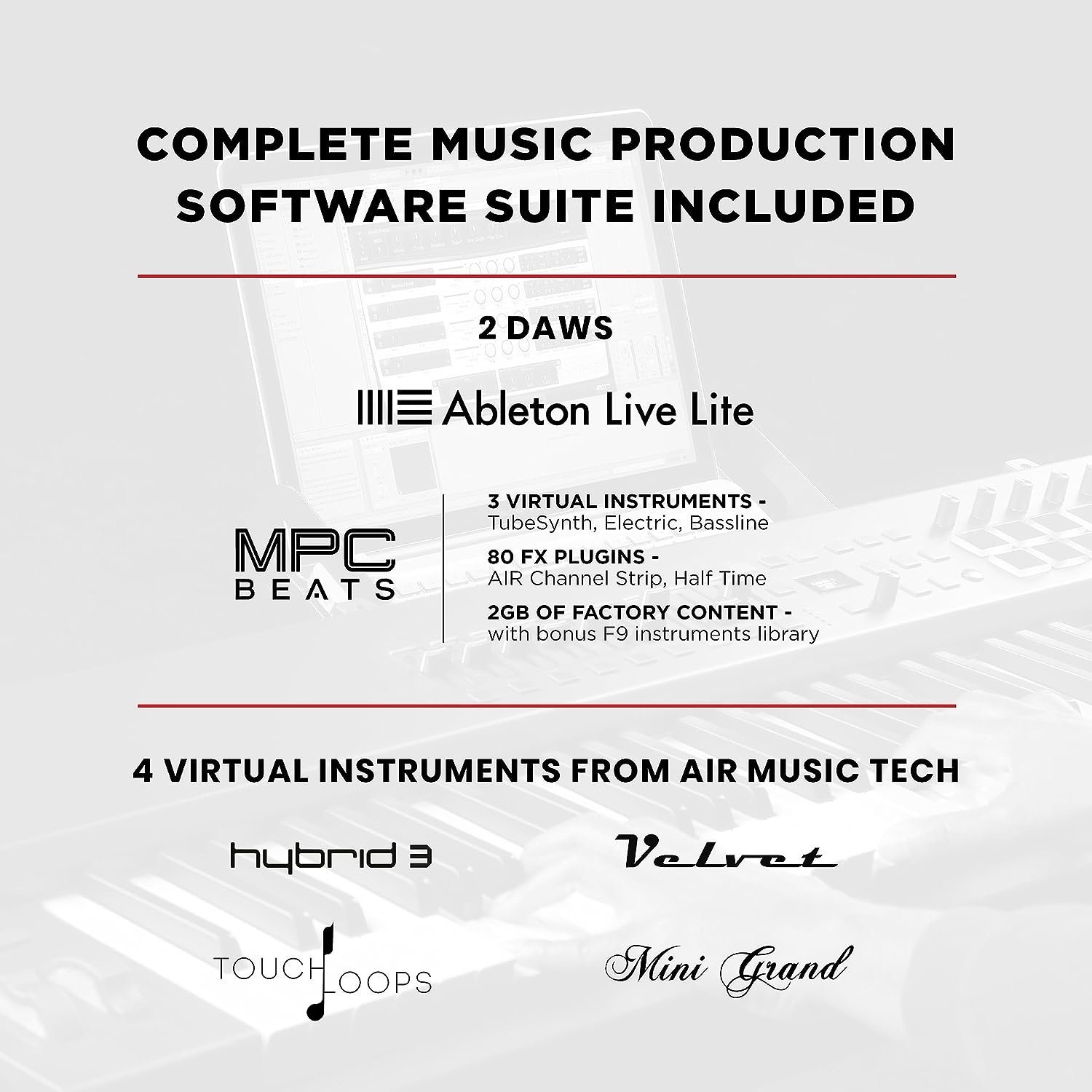 M-Audio Hammer 88 Pro  88 Key USB MIDI Keyboard Controller