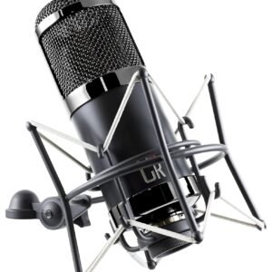 MXL Mics CR89 Large Diaphragm Low Noise Condenser Microphone with Shockmount and Brief Case, Black