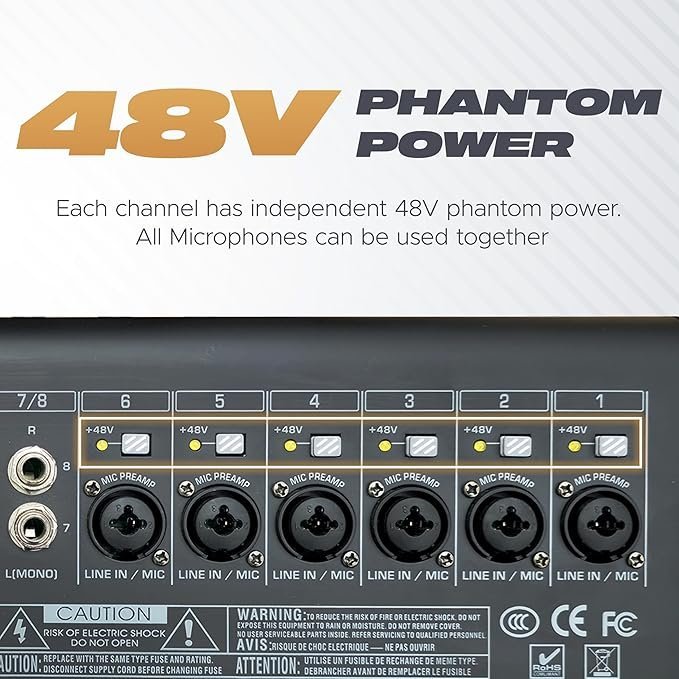 Digimore D-290 12-Channel Live Audio Mixer with DSP & Bluetooth 5.1