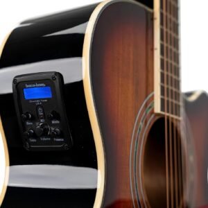 Washburn Festival Series 6 String Acoustic Electric Guitar, Right, Koa Burst, Cutaway Mini Jumbo (EA55G-A) Washburn Festival Series 6 String Acoustic Electric Guitar, Right, Koa Burst, Cutaway Mini Jumbo (EA55G-A)