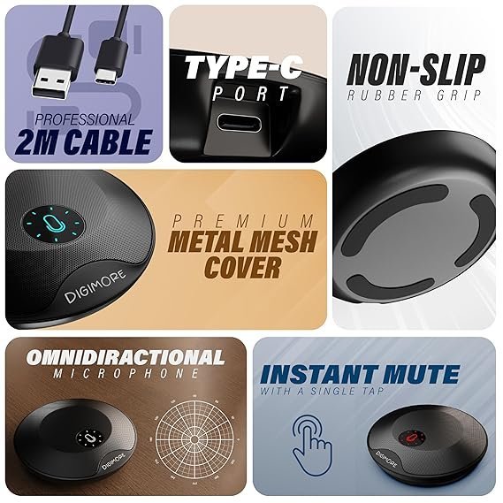 DIGIMORE D-480 USB Conference Microphone Plug & Play