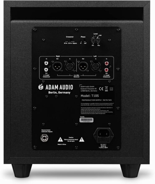 ADAM Audio T10S 10" Active Powered Studio Subwoofer ADAM Audio T10S 10" Active Powered Studio Subwoofer